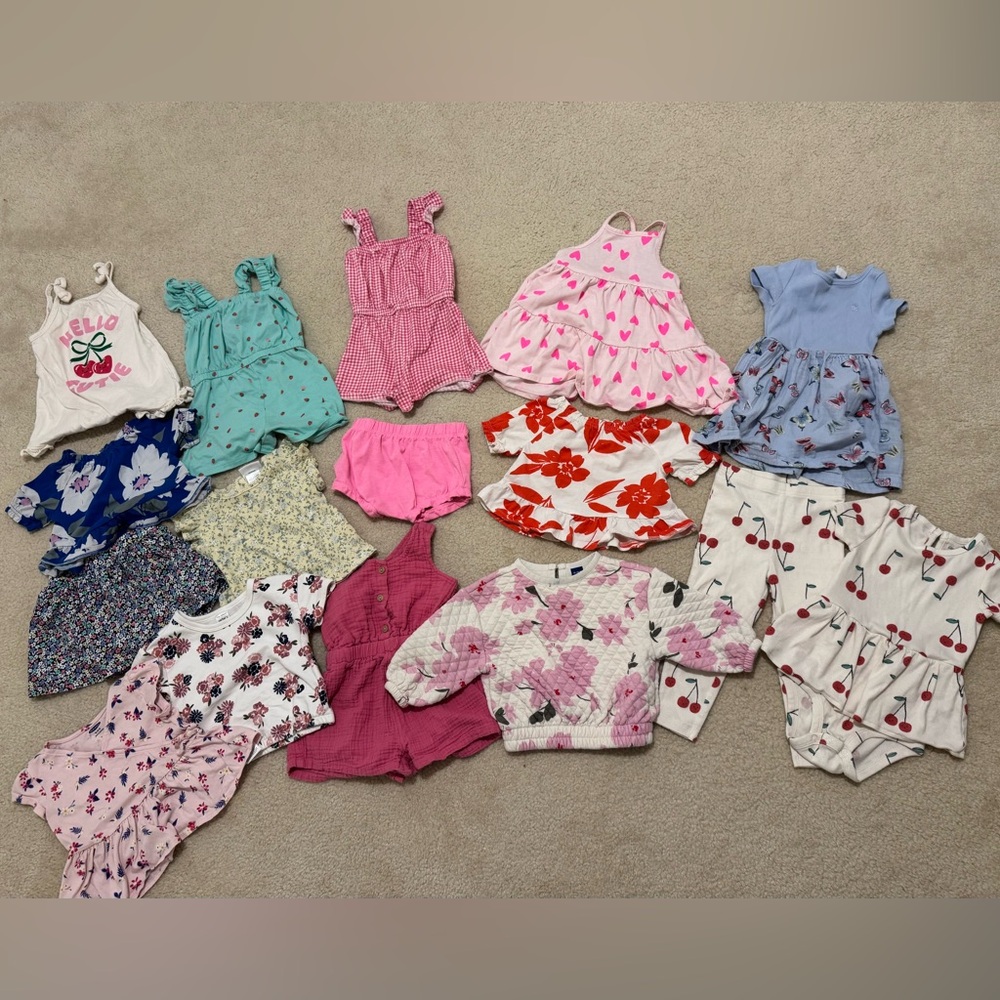 18 pieces Toddler Girl Clothes 18-24 months